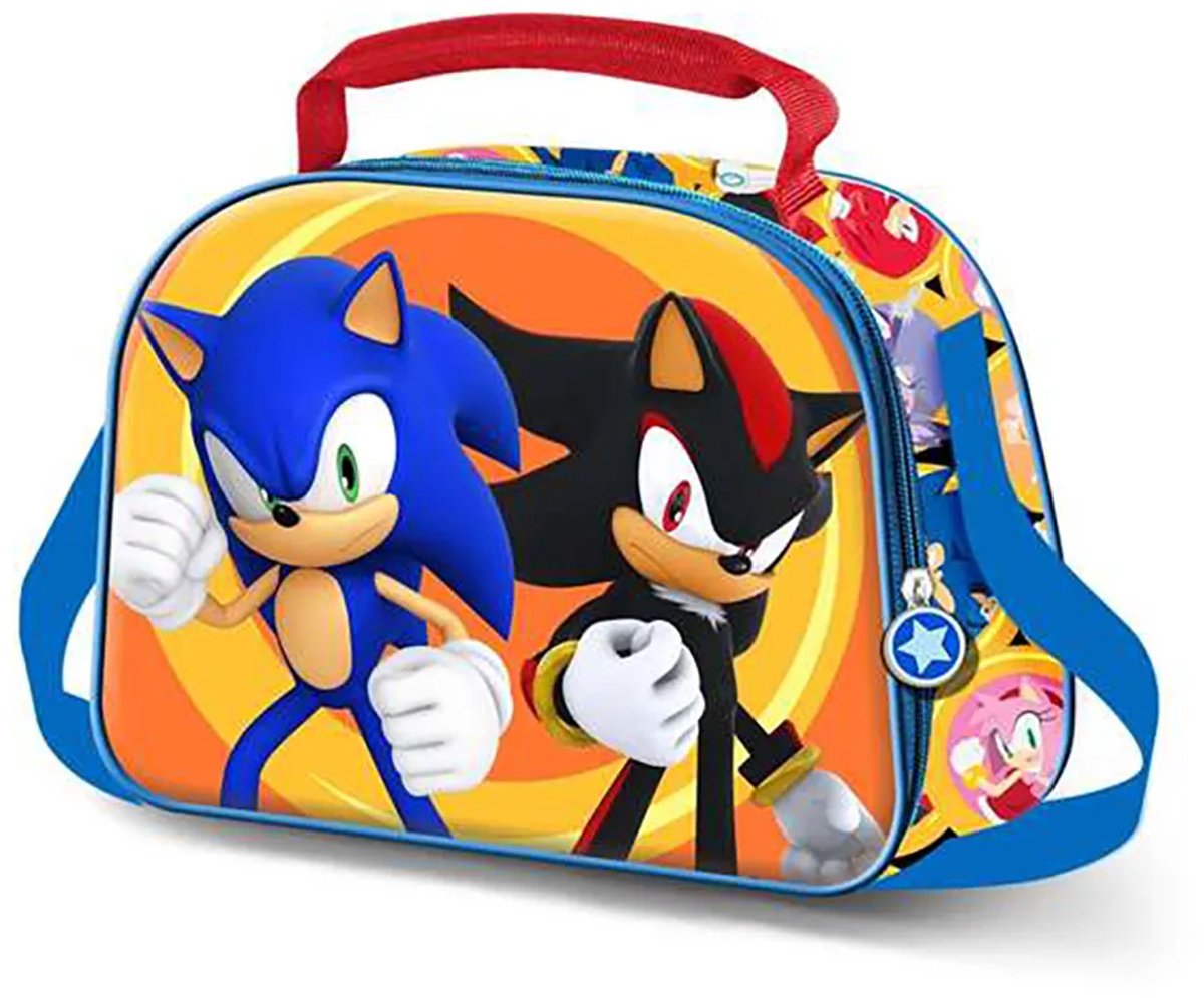 Karactermania Sonic 3d Shadow 20x26x10 Cm Lunchzak Veelkleurig Kinderen