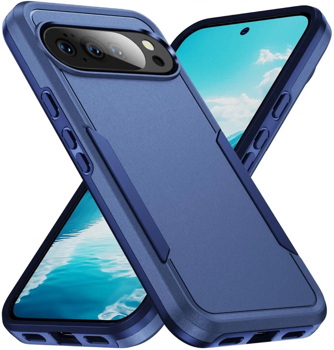 Back Cover Geschikt voor Google Pixel 11 Pro XL | Rugged Hoesje | Beschermhoes | Schokbestendige Hardcase | Shockproof | Tegen Vallen | Blauw