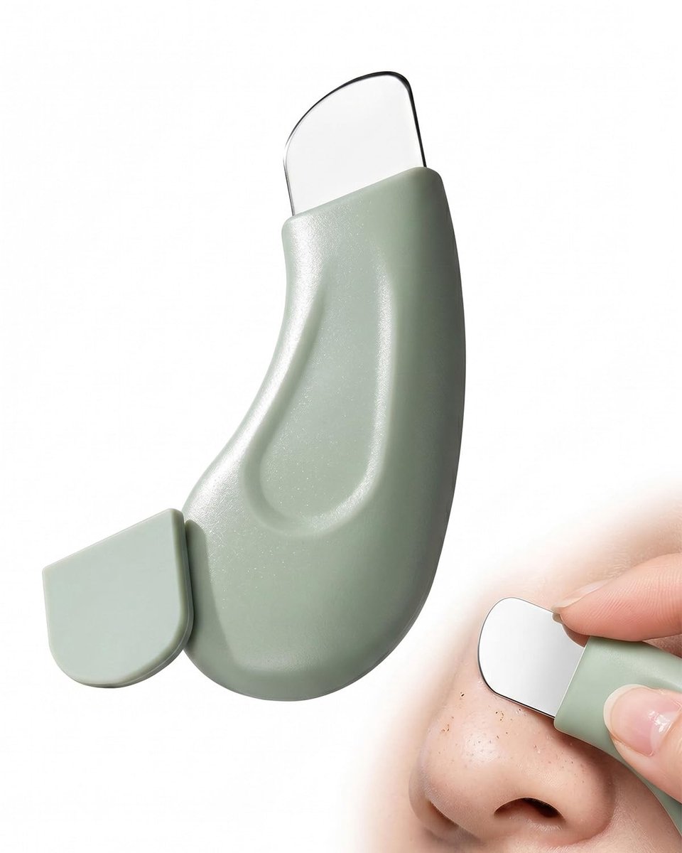 Spatel voor het verwijderen van mee-eters, 1 stuk, zacht en veilig, dieptereiniging voor gezicht en neus tegen acne.