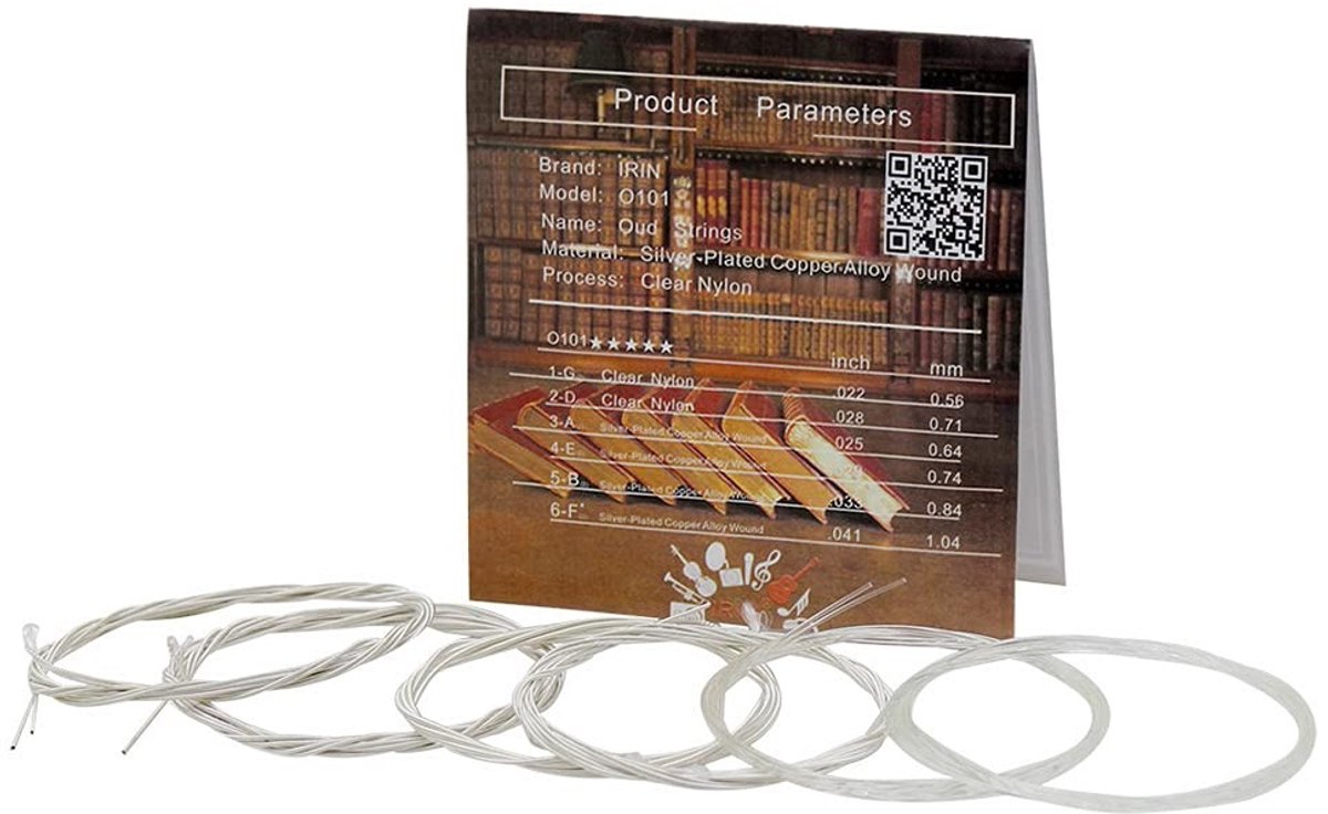 Dailygoods- Snarenset Hoogwaardig Materiaal - Nylon/Zilverkleurige Koperlegering - 10/11/12 Snaren - Lichtgewicht/Duurzaam - Uitstekende Geluidskwaliteit - Oudsnaren