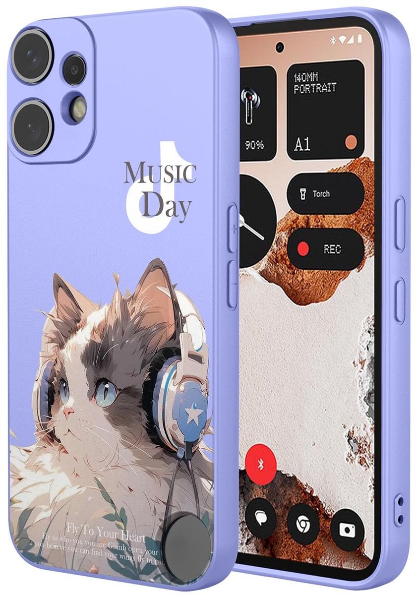 Dailygoods- Beschermhoes Schokbestendig - Siliconen - Dun - Krasbestendig - Elegant Patroon - Compatibel met Nothing CMF Phone 2 Pro - Telefoonhoes