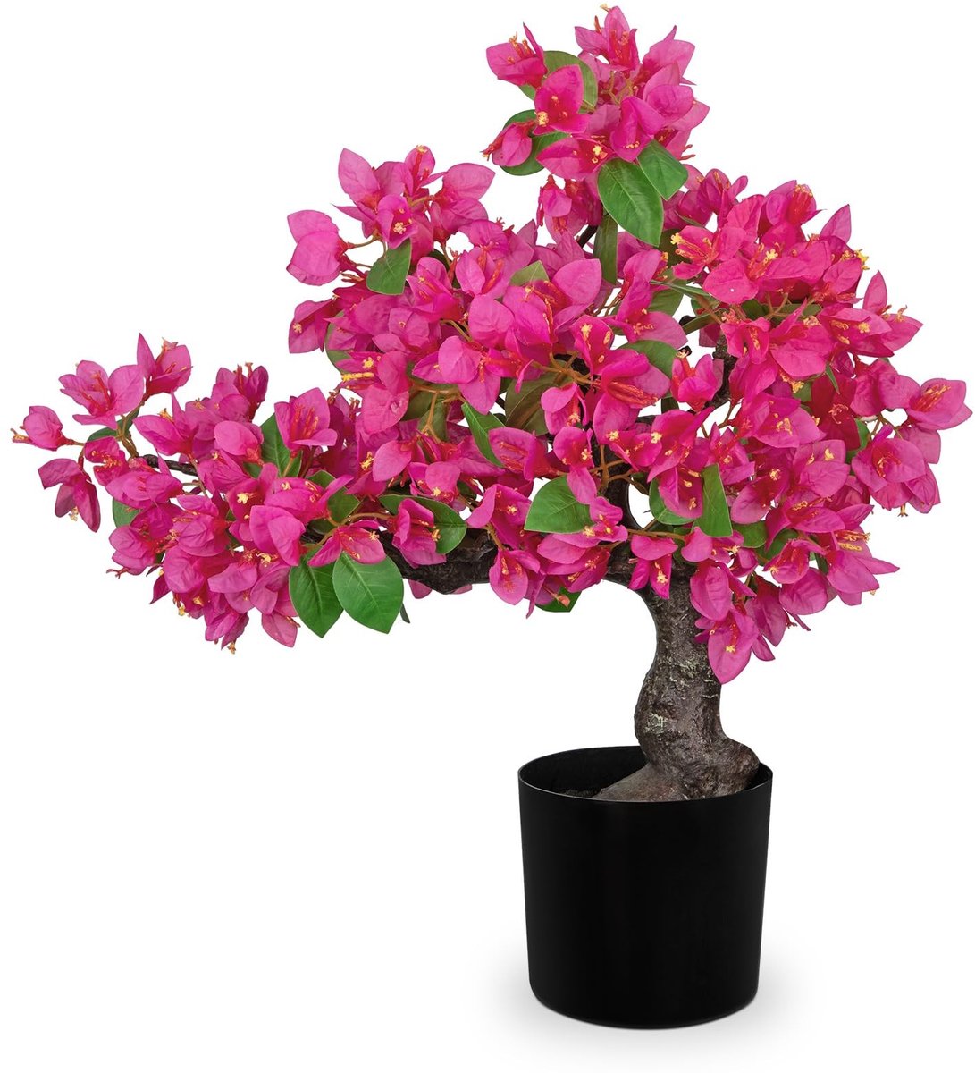 Dailygoods- Bonsai Boom 53 cm Hoog - Kunstplant - Bougainvillea - Nepplant - Realistisch O