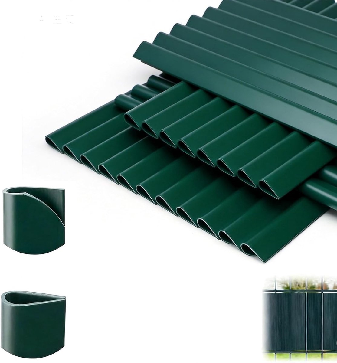 35 stuks PVC bevestigingsclips voor inkijkbescherming, zichtwerende strips en dubbelstaafm