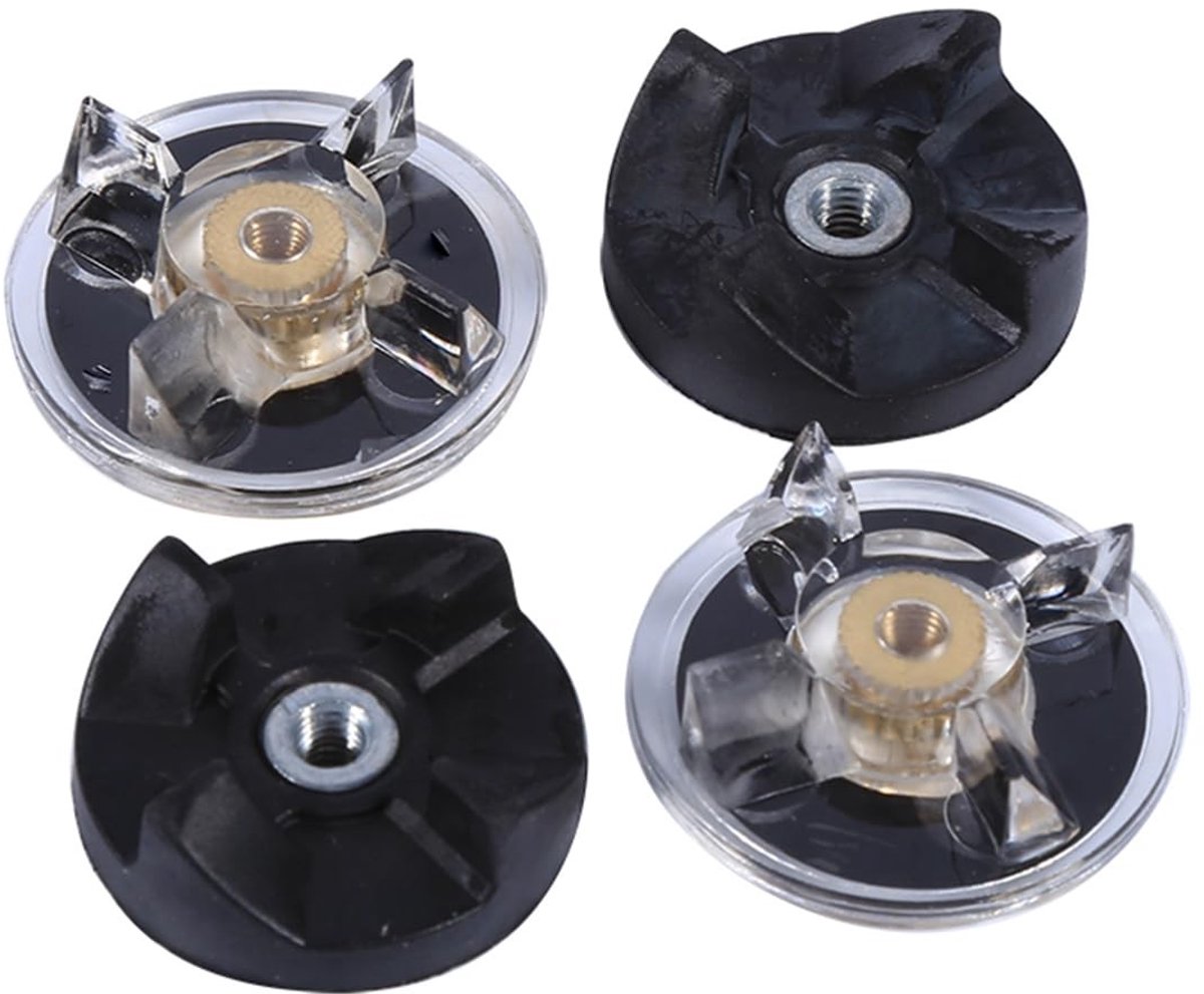 Dailygoods- Basistandwielen Vervangingsset - 2 Rubber Mestandwielen - 4 Vervangende Tandwielen - Geschikt voor Blenders - Kunststof/Rubber/Metaal - Blenderonderdelen