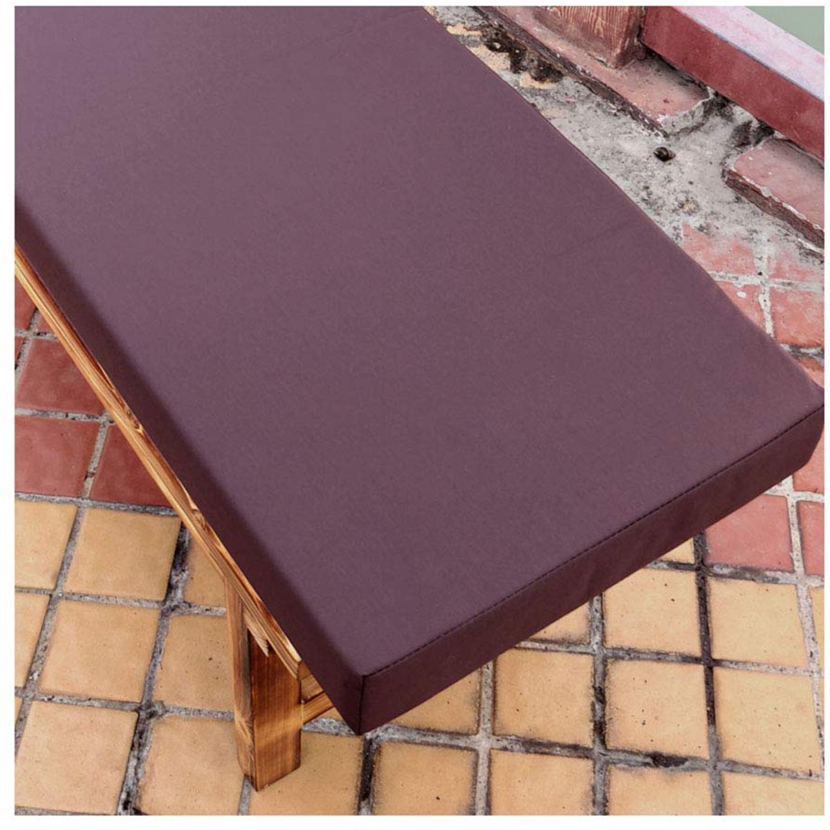 Bench Pad Kussen Antislip Verwijderbare Wasbare Tuin Patio Bench Swing Mat voor Indoor Outdoor Meubels Outdoor Kussen -Donker Bruin 50×30×5cm (19×12×2in)