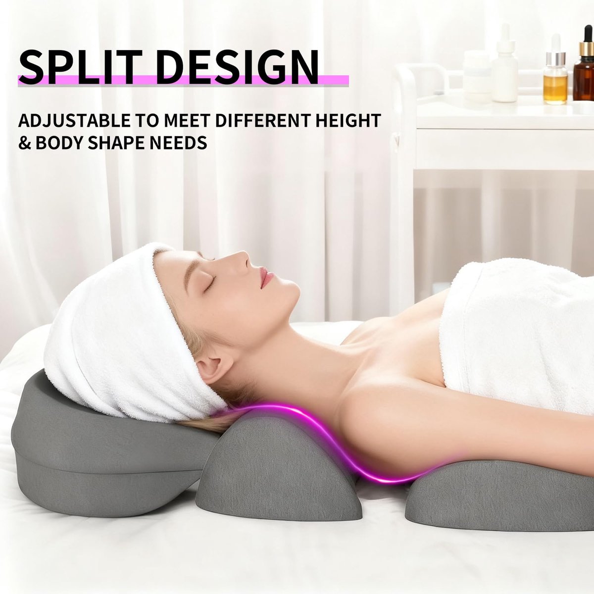 Buiklig Kussen, Borstkussen Borst Pad, Schoonheidssalon Ondersteuning Pad, Biedt Ondersteuning Voor Op De Buik Liggen, Borstondersteuningskussen Bolster SPA Schoonheidssalon