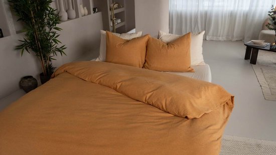 Kayori Showa Dekbedovertrek Flanel - 140x200-220 + 1 sloop - Eenpersoons - Goud van Merkloos — afbeelding 5