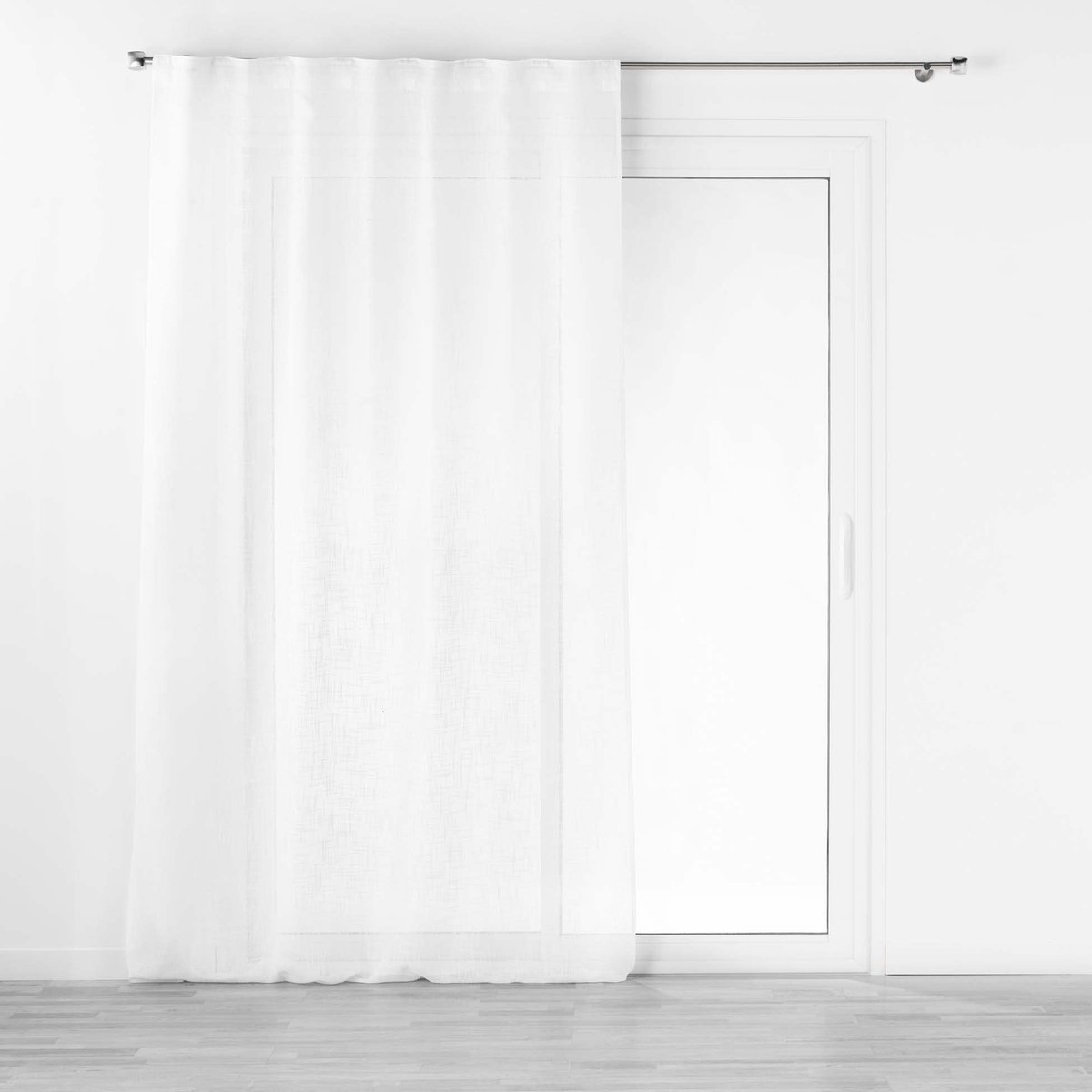 douceur d'intérieur, Gordijn met verborgen lussen (140 x 240 cm), haltona wit, linneneffect