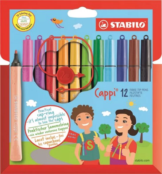 STABILO Cappi viltstiften 24 kleuren