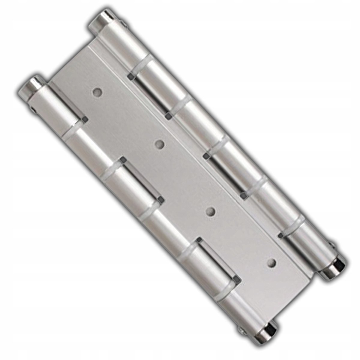 Merkloos scharnier aluminium geanodiseerd 180mm - Dubbelwerkend