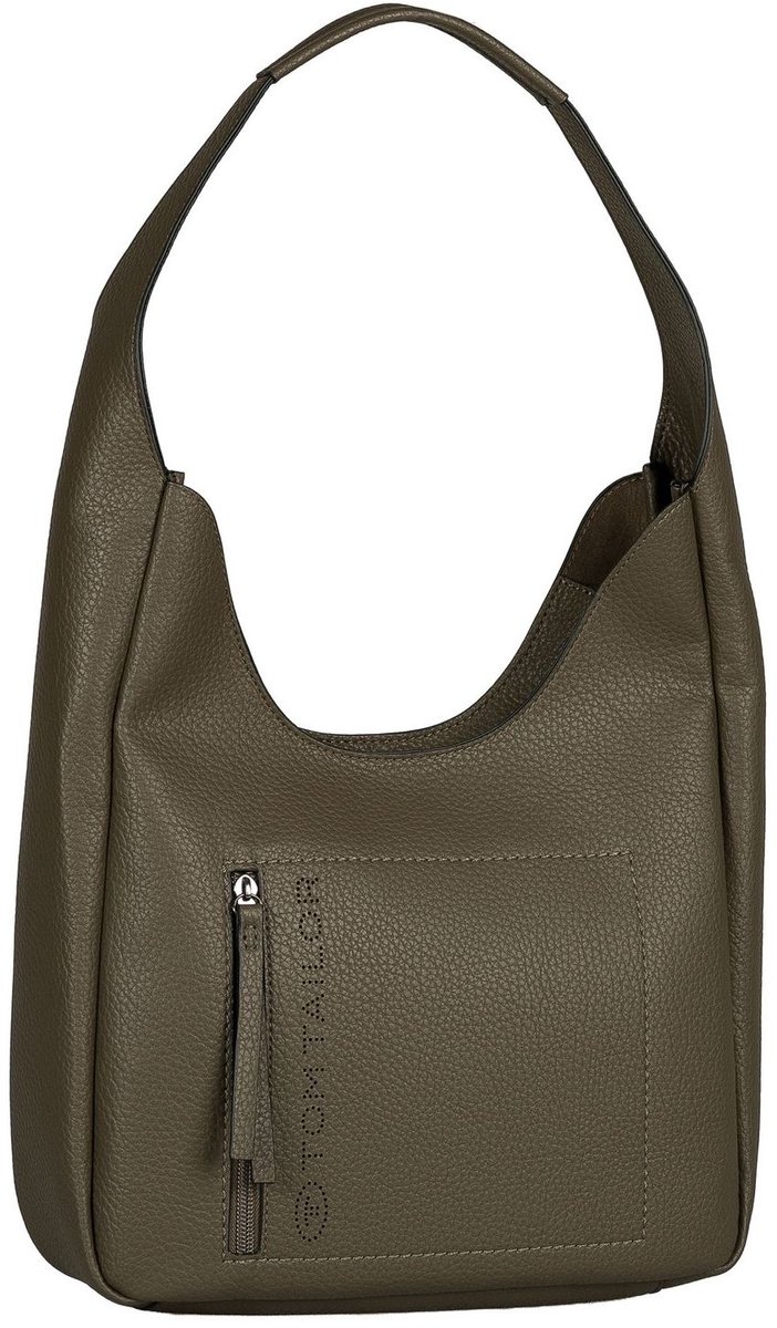 TOM TAILOR schoudertas Analisa Hobo Bag Khaki donkergroen