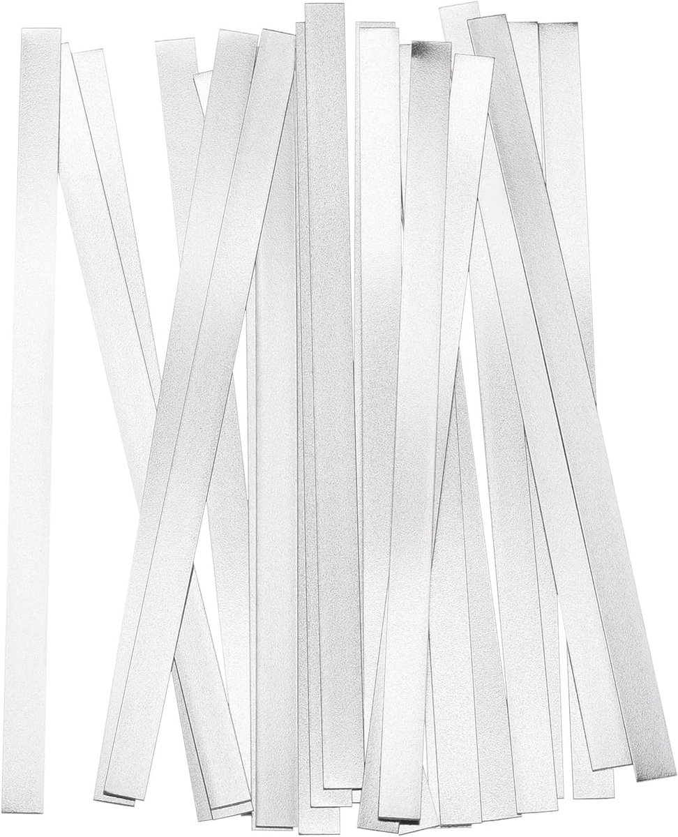 Zuivere nikkelband 0,15 mm x 5 mm x 100 mm lipje voor het solderen van batterij soldeertap van nikkel voor accupack en puntlassen, 100 stuks