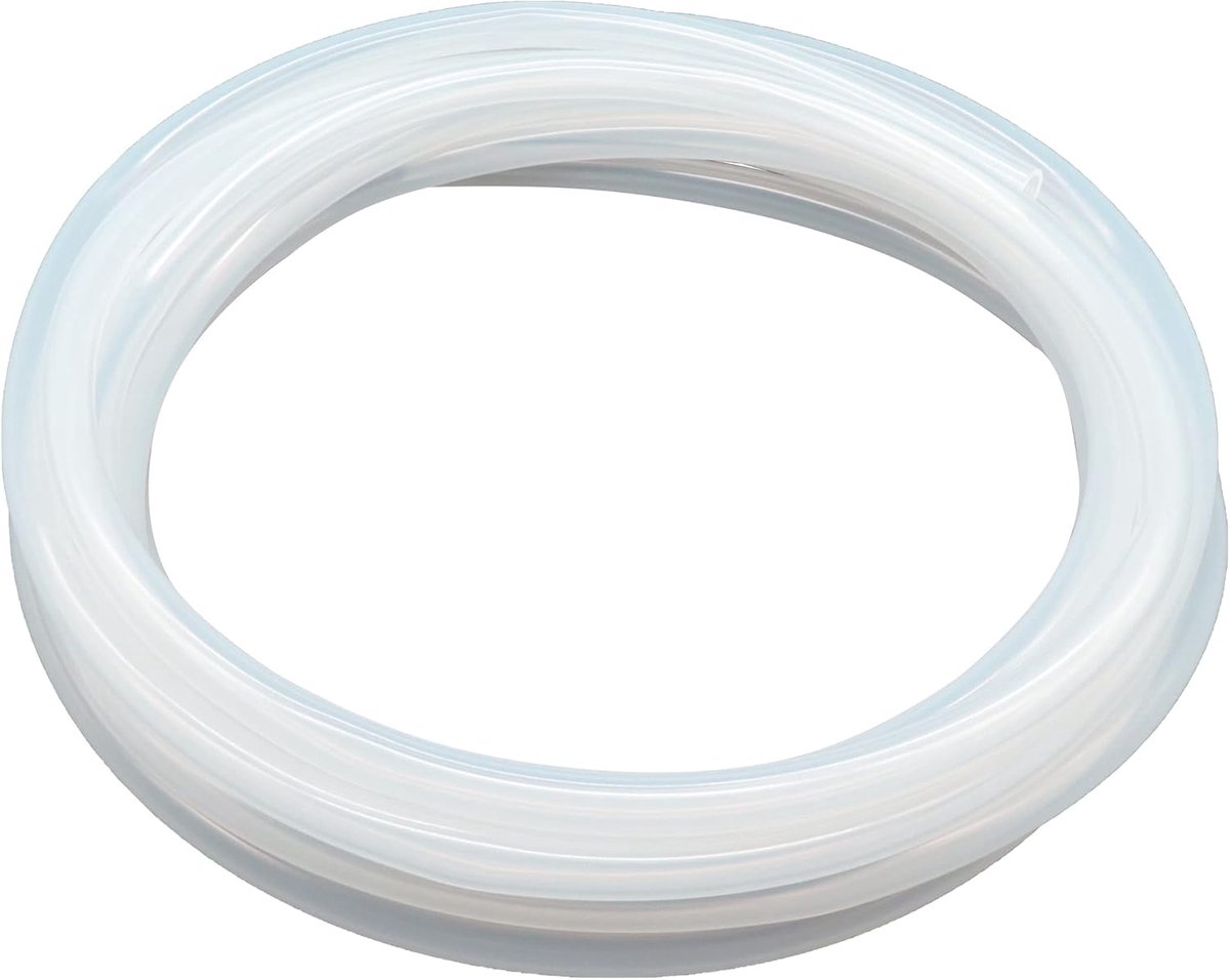8 mm ID x 11 mm OD, 5 meter, voor levensmiddelen geschikte slangen, flexibele siliconenslang, helder, water lucht, slangen voor pompen