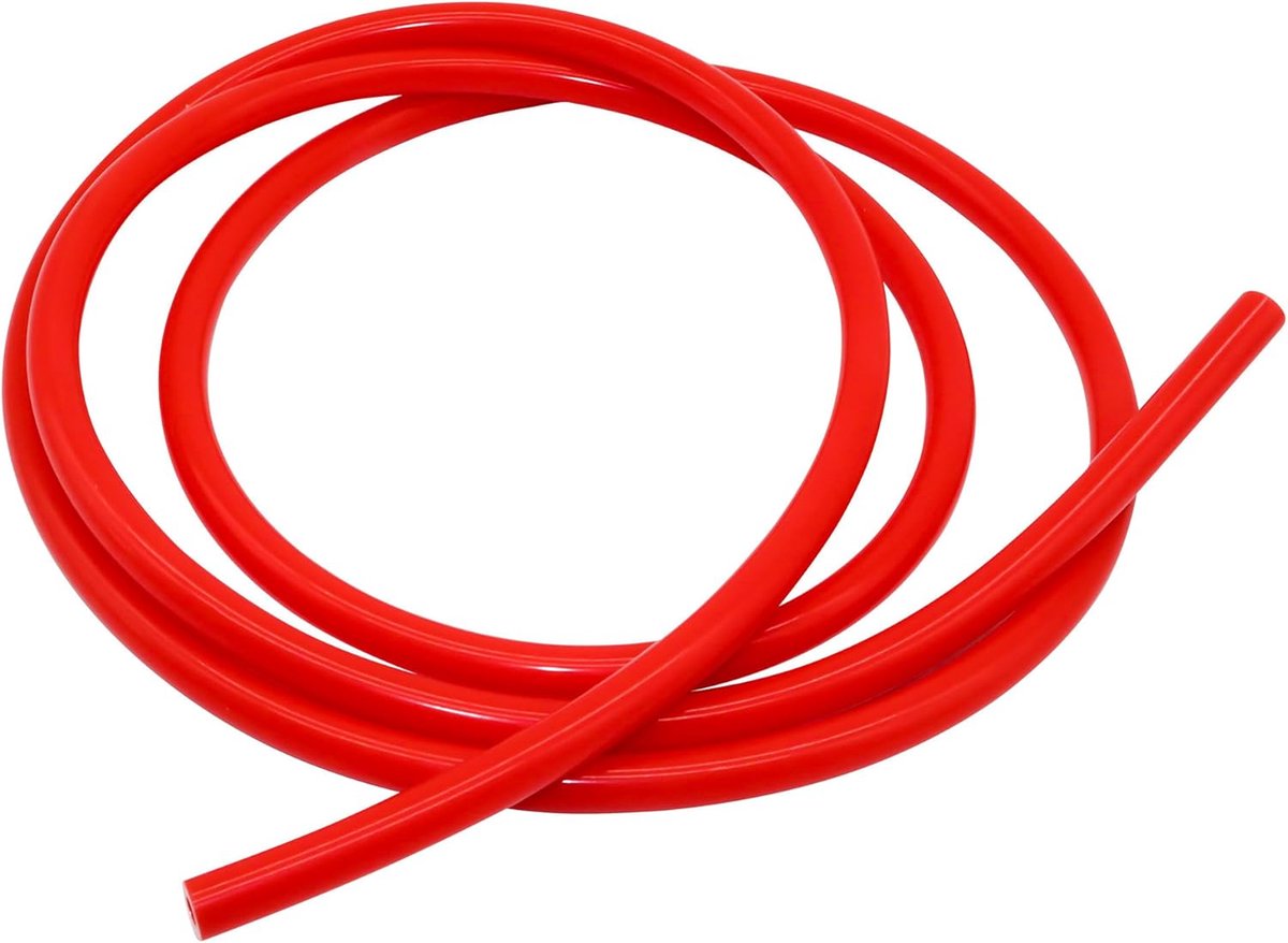 Siliconen Buis 12 mm binnendiameter 18 mm buitendiameter 3 mm wanddikte 3 meter (9.8 voet), siliconen slang vacuümslang voor luchtwateroverdracht (rood)