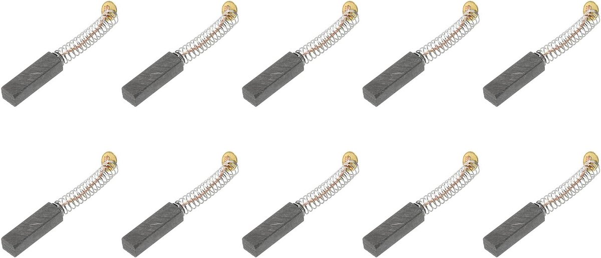 Koolborstels, 10 stuks, 20 x 6 x 5 mm, voor elektromotor, elektrisch gereedschap, haakse slijper, tafel, zaag, vervanging, reparatie