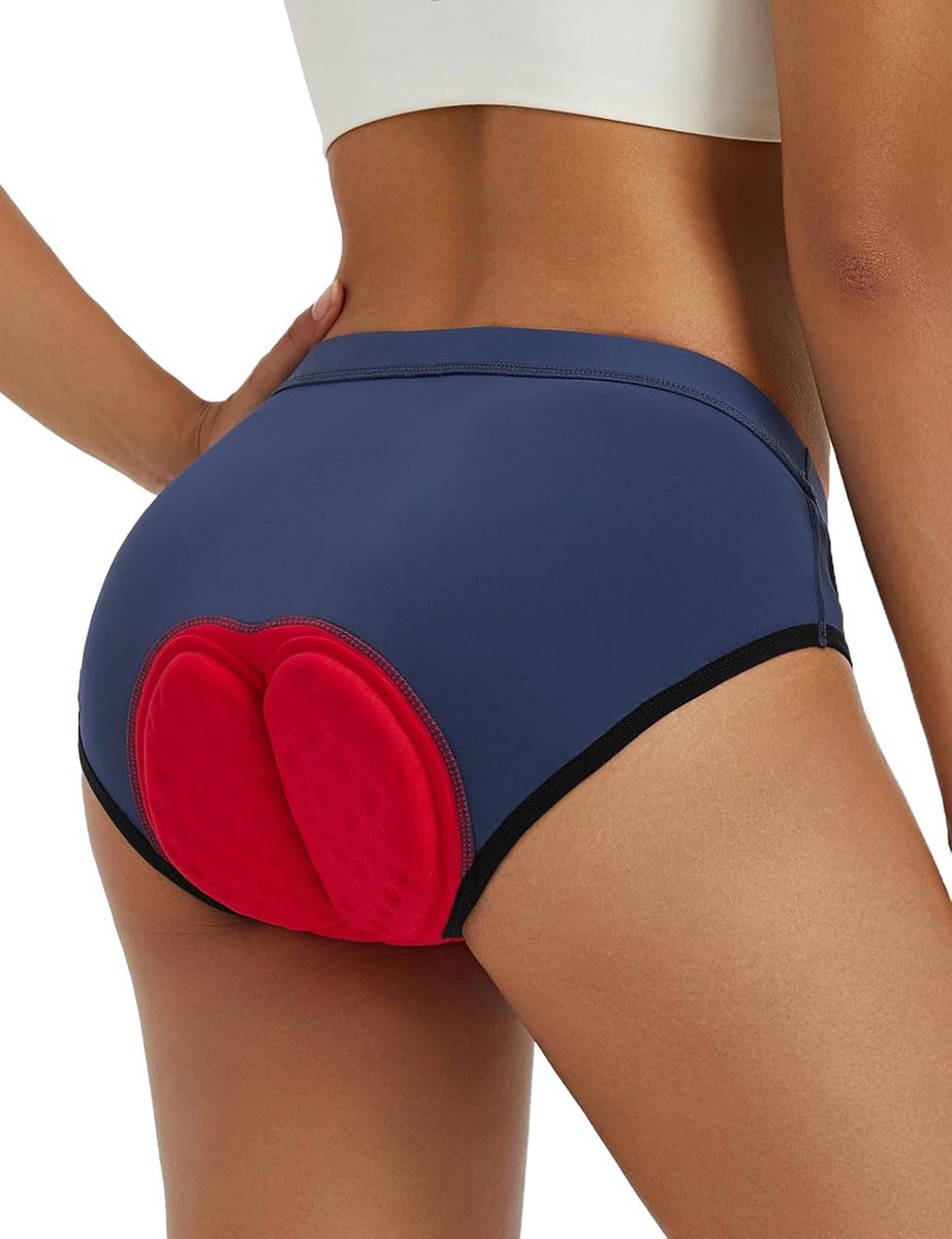 Baleaf Fietsonderbroek voor dames, gevoerd, fietsonderbroek, ademend, met 4D dik zitkussen