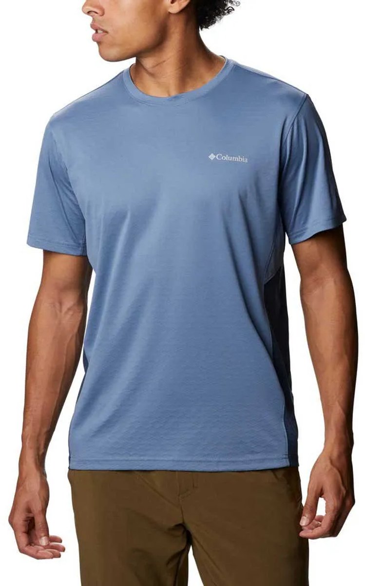 Columbia Zero Ice Cirro Cool T-shirt Met Korte Mouwen Blauw S Man