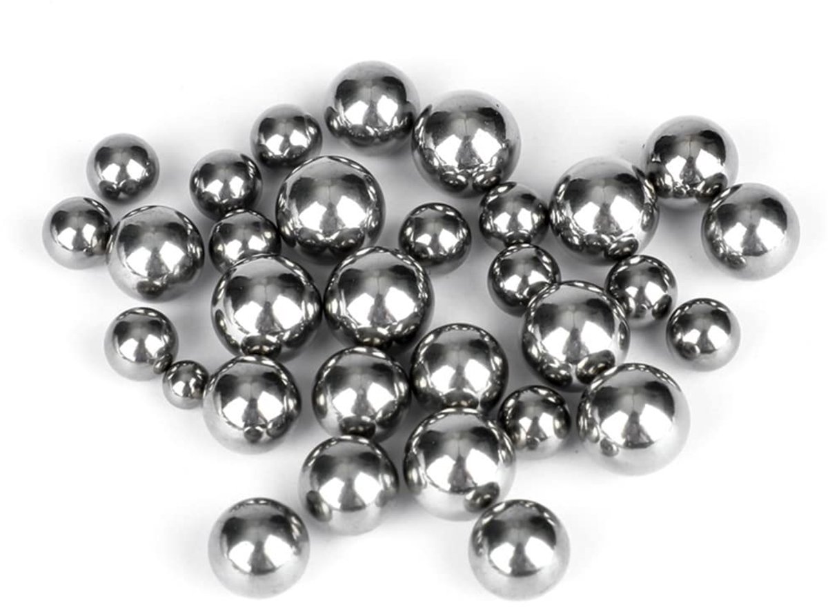 Ballen van roestvrij staal, solide gepolijste ballen, diameter 6 mm (100 stuks)