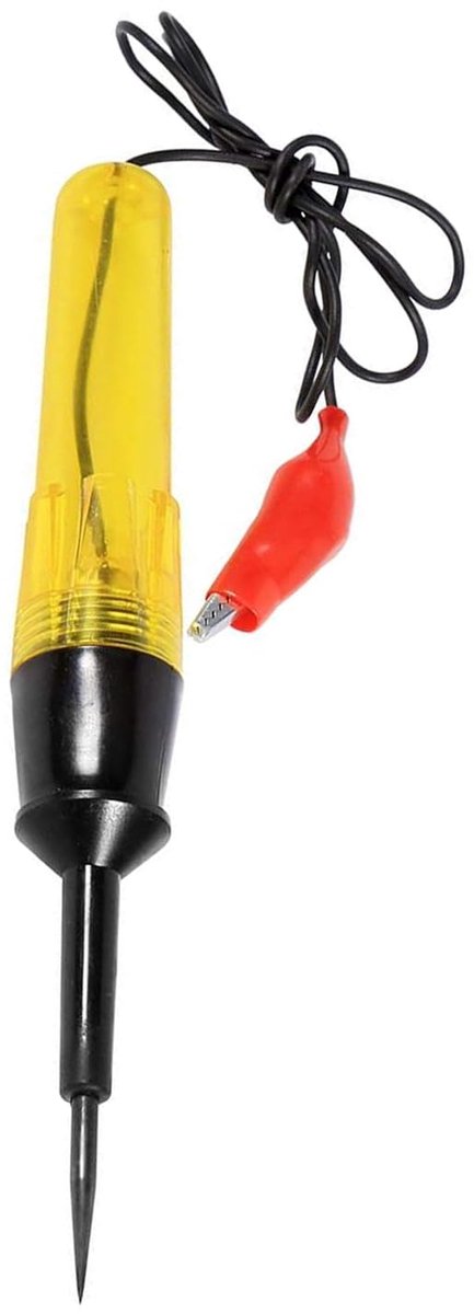 12 V autospanningstester, 6 V, 12 V, 24 V DC spanningstester voor auto, vrachtwagen, testlamp, sondepen voor auto, diagnosegereedschap