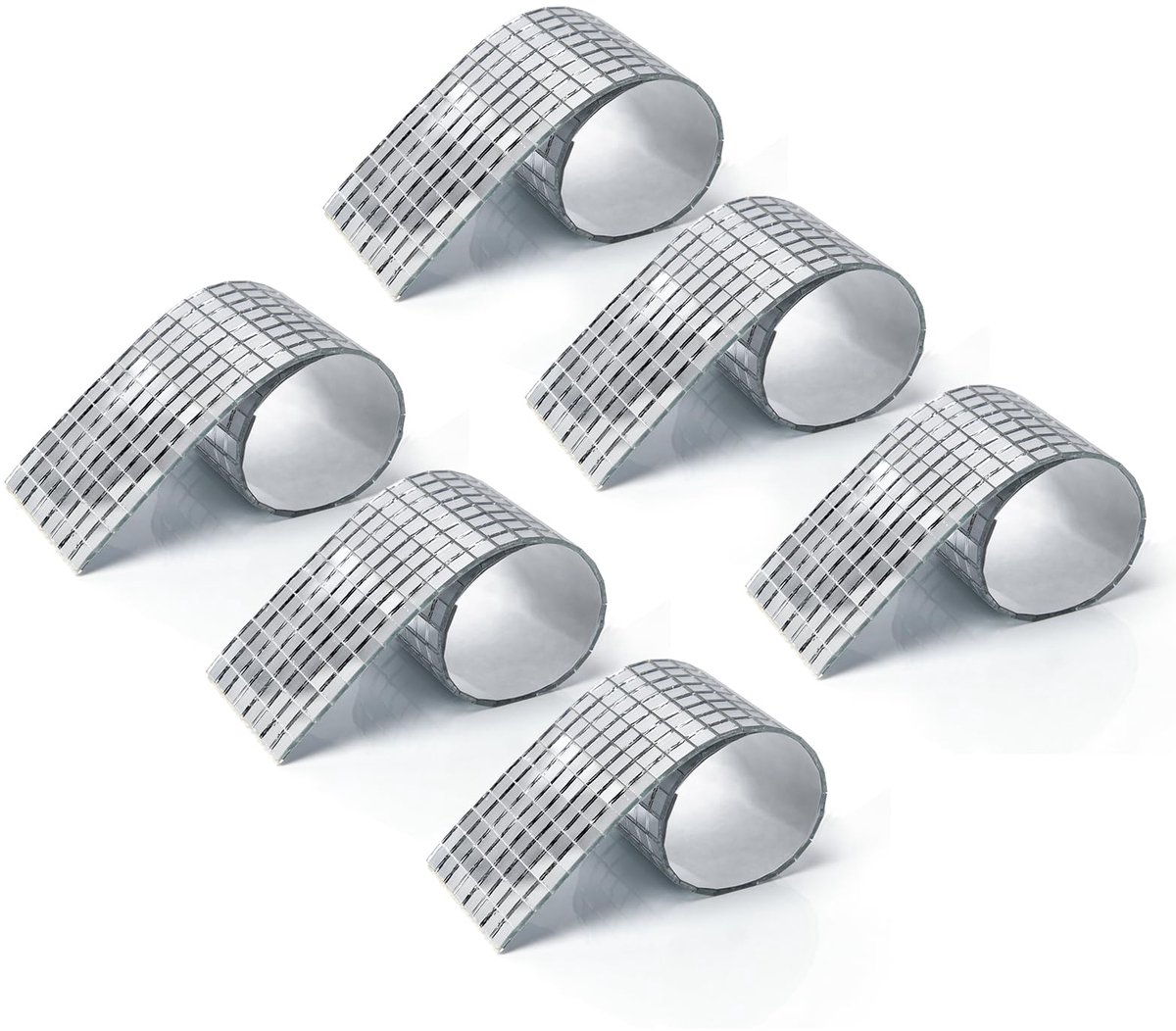 Zelfklevende Mosaiektegels van Glas - 2364 Stuks Zilver