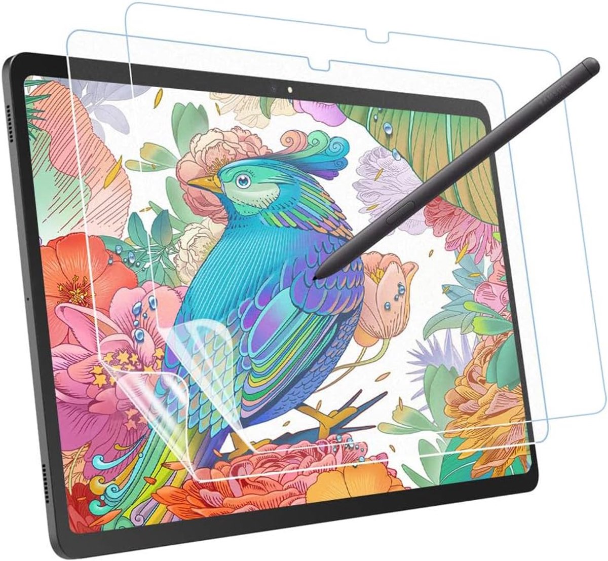 [2 stuks papieren beschermfolie voor Samsung Galaxy Tab S10 Lite, matte PET-papieren displaybescherming om te tekenen, schrijven en notities maken, reflectievrij, anti-vingerafdruk