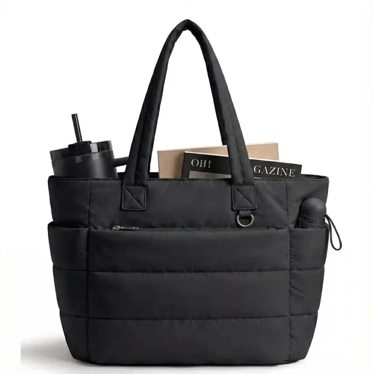 casalora – 20L Dames Tote bags/Schoudertas – Lichtgewicht nylon materiaal – Geschikt voor een laptop tot 40 cm – Meerdere compartimenten – Ingebouwde bekerhouder – Geschikt voor werk, reizen en studie.