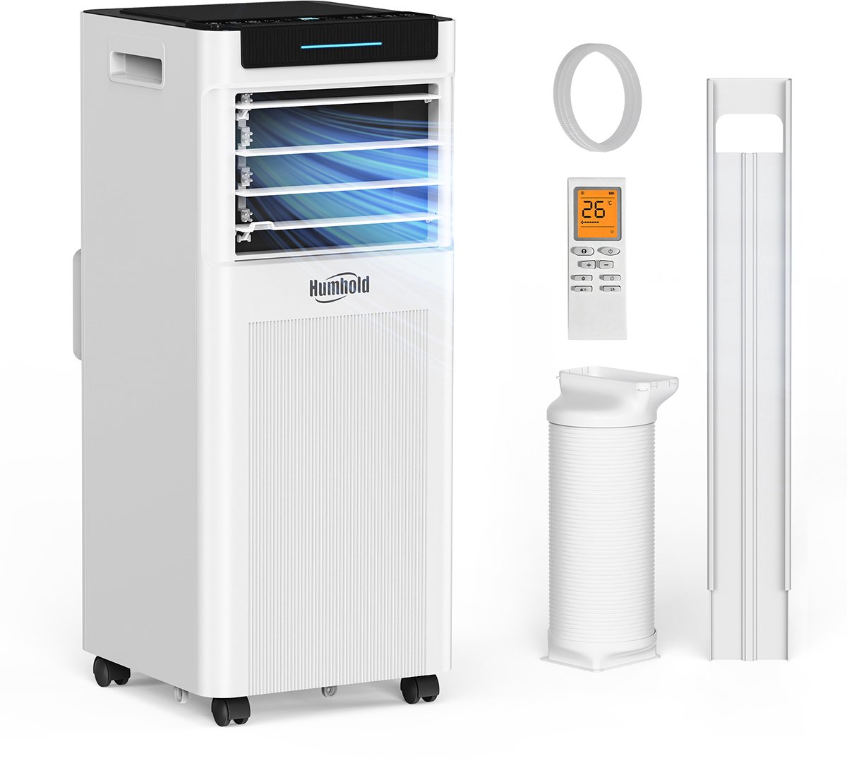Mobiele Airconditioner – Mobiele Airco – Verkoeler – Ontvochtiger – Ventilator – 54 m³ – 3-in-1 Functie