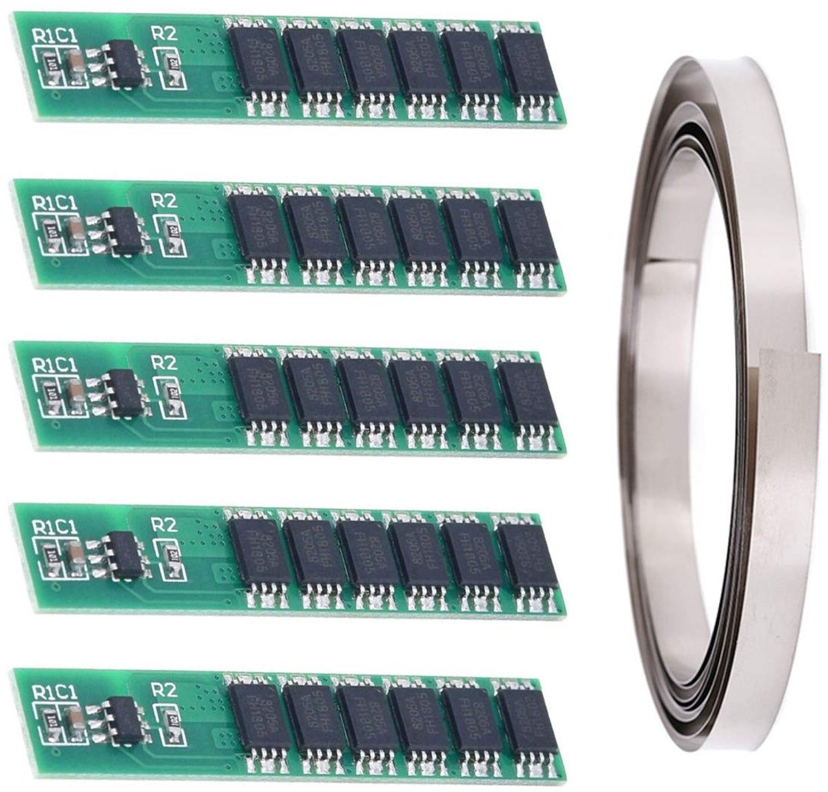 SolidKeus - Lithium Batterij Beschermingsbord 5 Stuks voor 18650 Batterij