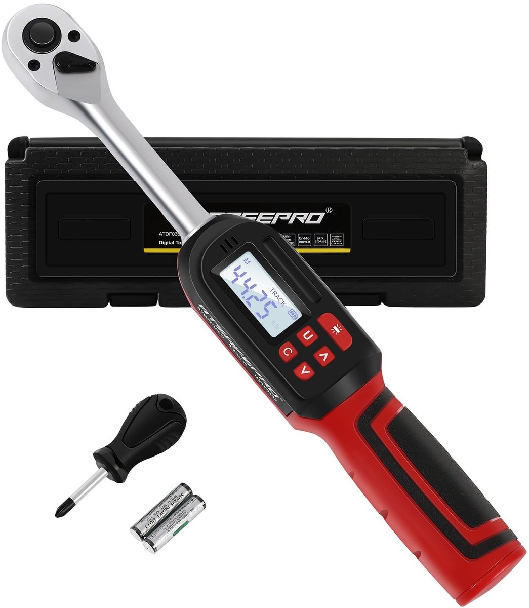 SolidKeus - Digitale Momentsleutel 3/8" Met Geluid en LED Indicator