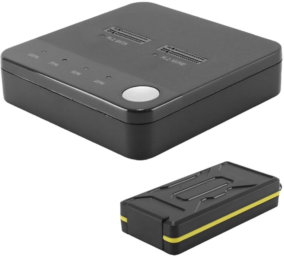 SolidKeus - M.2 NVME/SATA Duplicator SSD Cloner met USB C Adapter