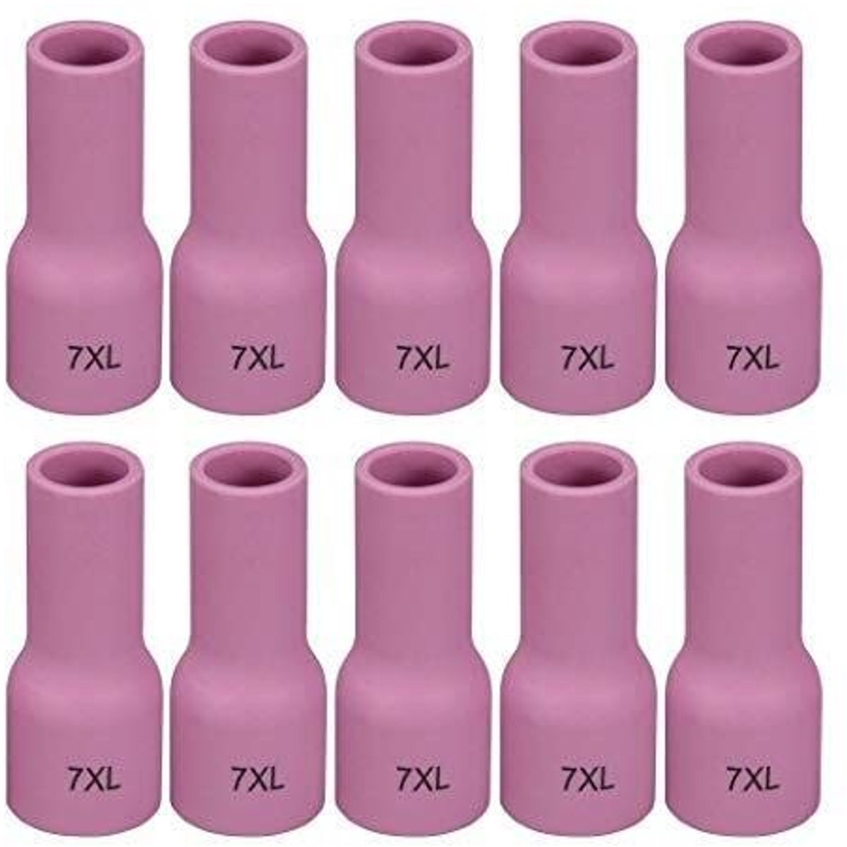 SolidKeus - TIG Gas Lens Alumina Nozzle Ceramic Cups 53N61XL 10-pack