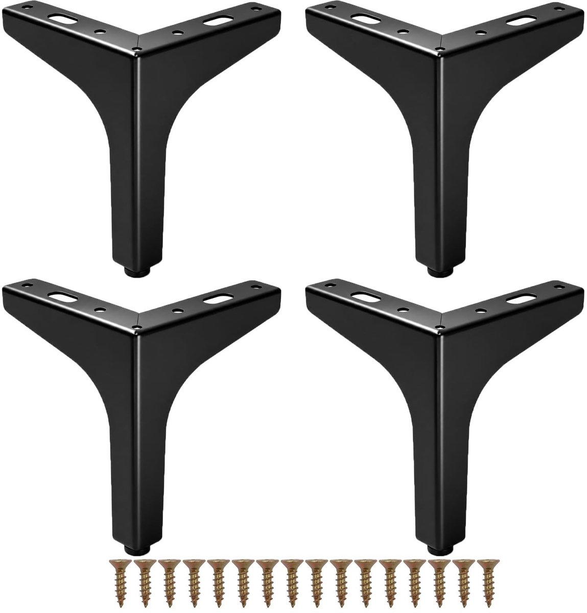 SolidKeus - Set van 4 Stalen Meubelpoten tot 500 kg Draagkracht