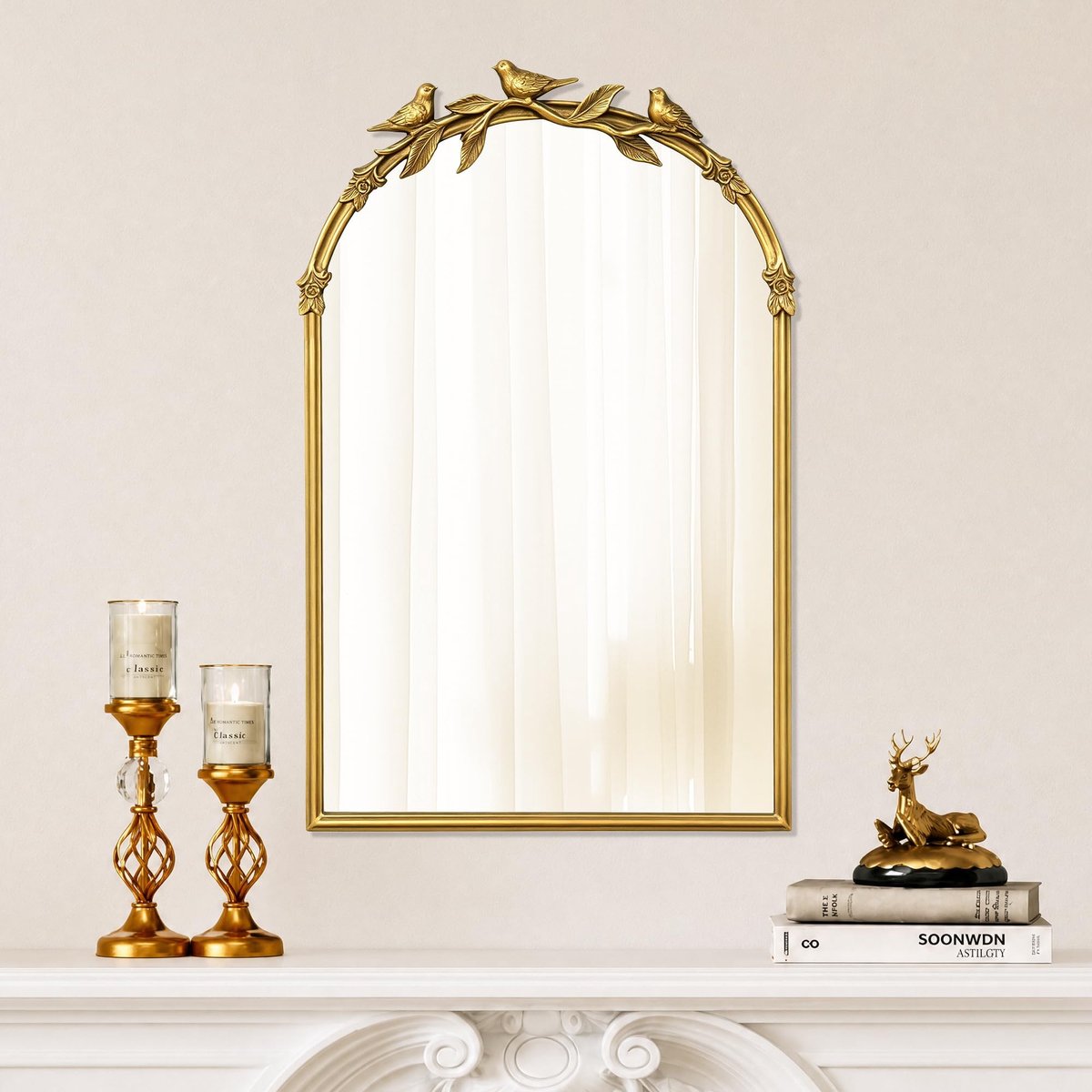 Omgoods - Gouden Barok Spiegel 48,2 x 74,2 cm voor Interieur