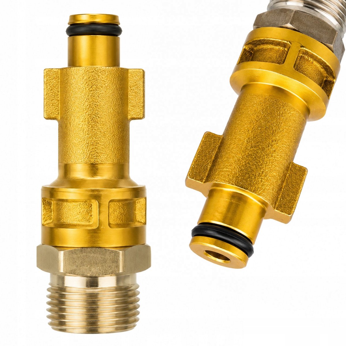 Rosfix Adapter Vervanging - M22 Buitenste Schroefdraad - Pen 12 mm, Messing en Staal - Geschikt voor Bosch