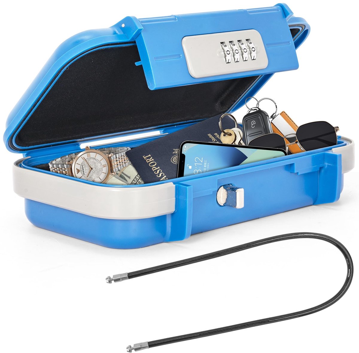 Omgoods - Draagbare Kluis met Combinatieslot