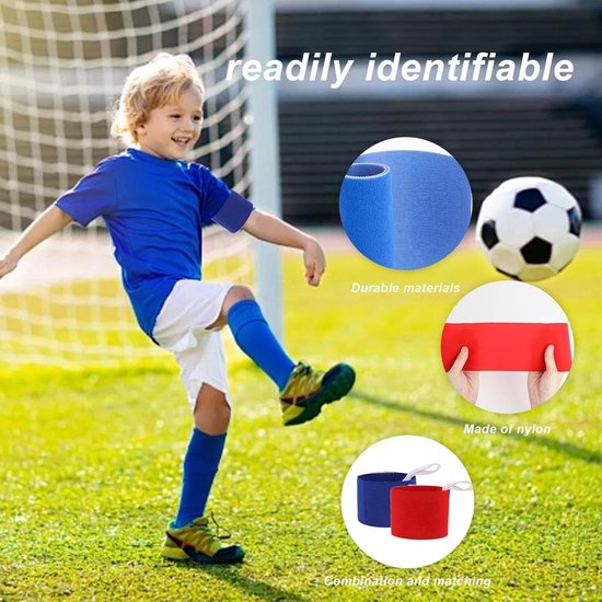 Kleurige elastische voetbanden voor sportteams - 10 stuks, geschikt voor voetbal, rugby en basketbal — afbeelding 2