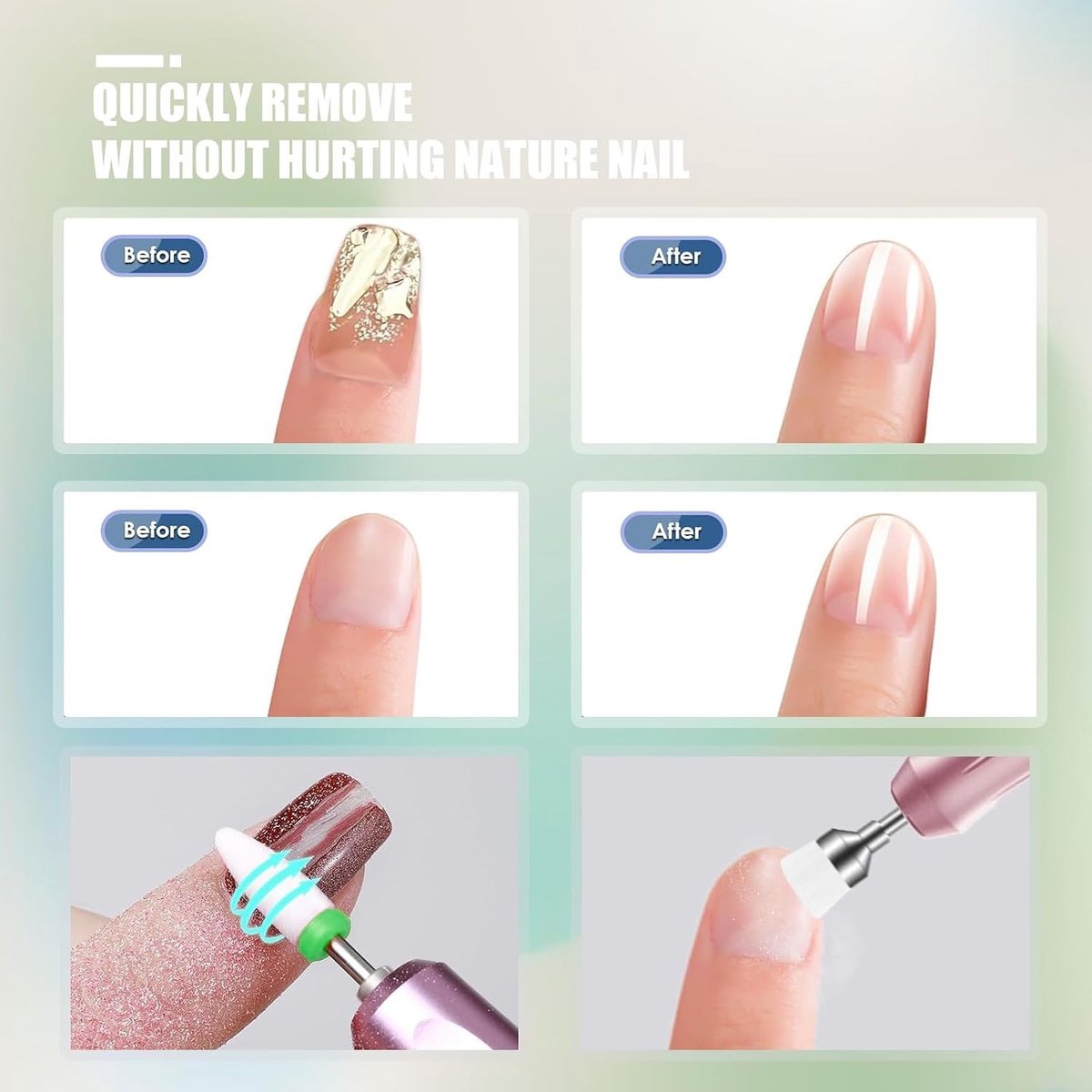 Set Nagelboorbits - 3/32 inch - Professionele Boorbits voor Nageltechniek - Wolfraamcarbide en Keramiek - Voor Nagelstylisten en Thuisgebruikers