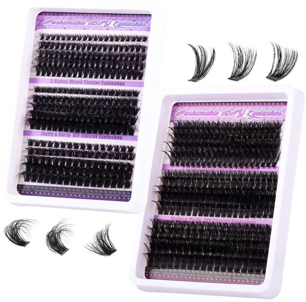 SolidKeus - 540 Stuks Individuele Wimpers voor DIY Wimperextensions
