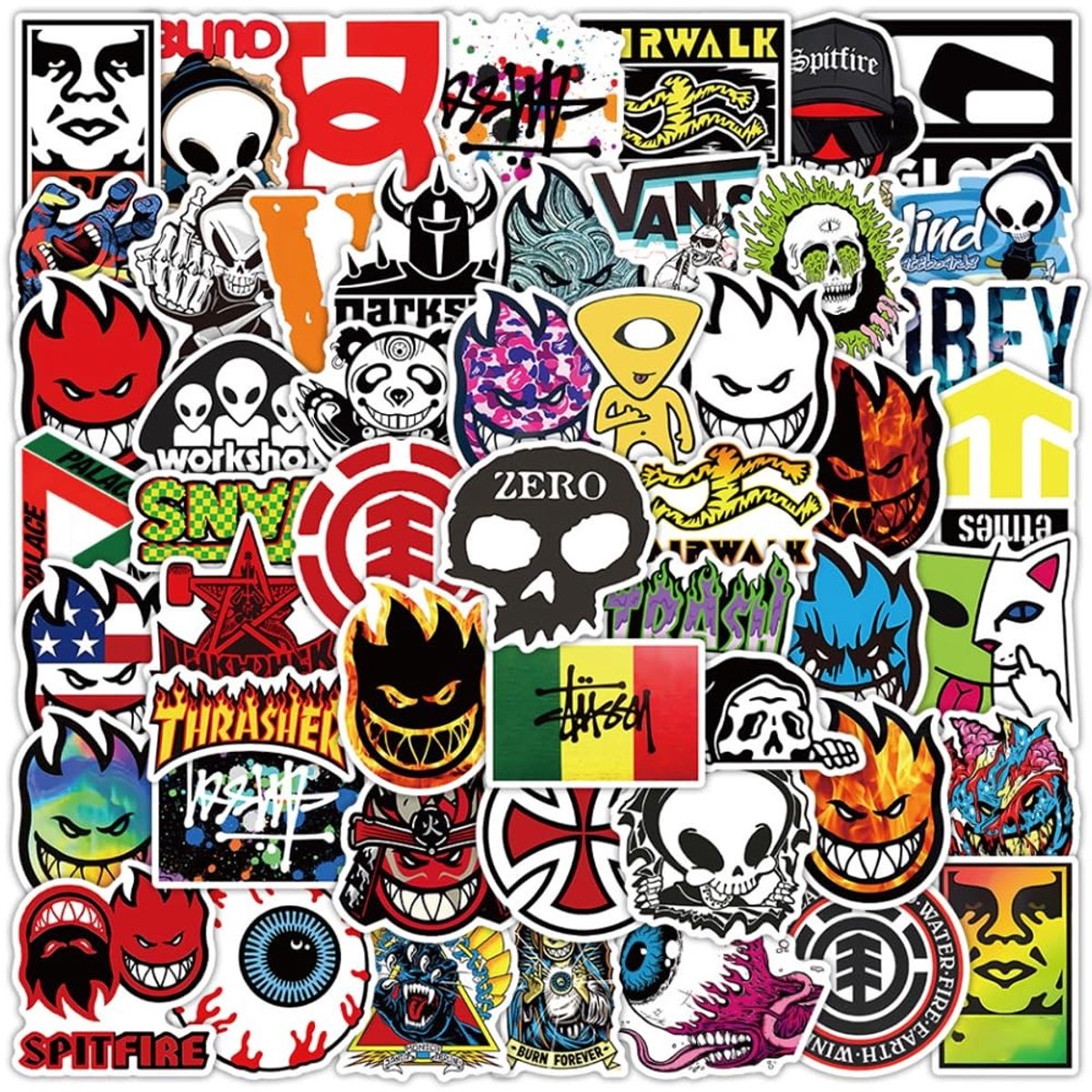 SolidKeus - 100 Stuks Waterdichte Stickers voor Diverse Toepassingen