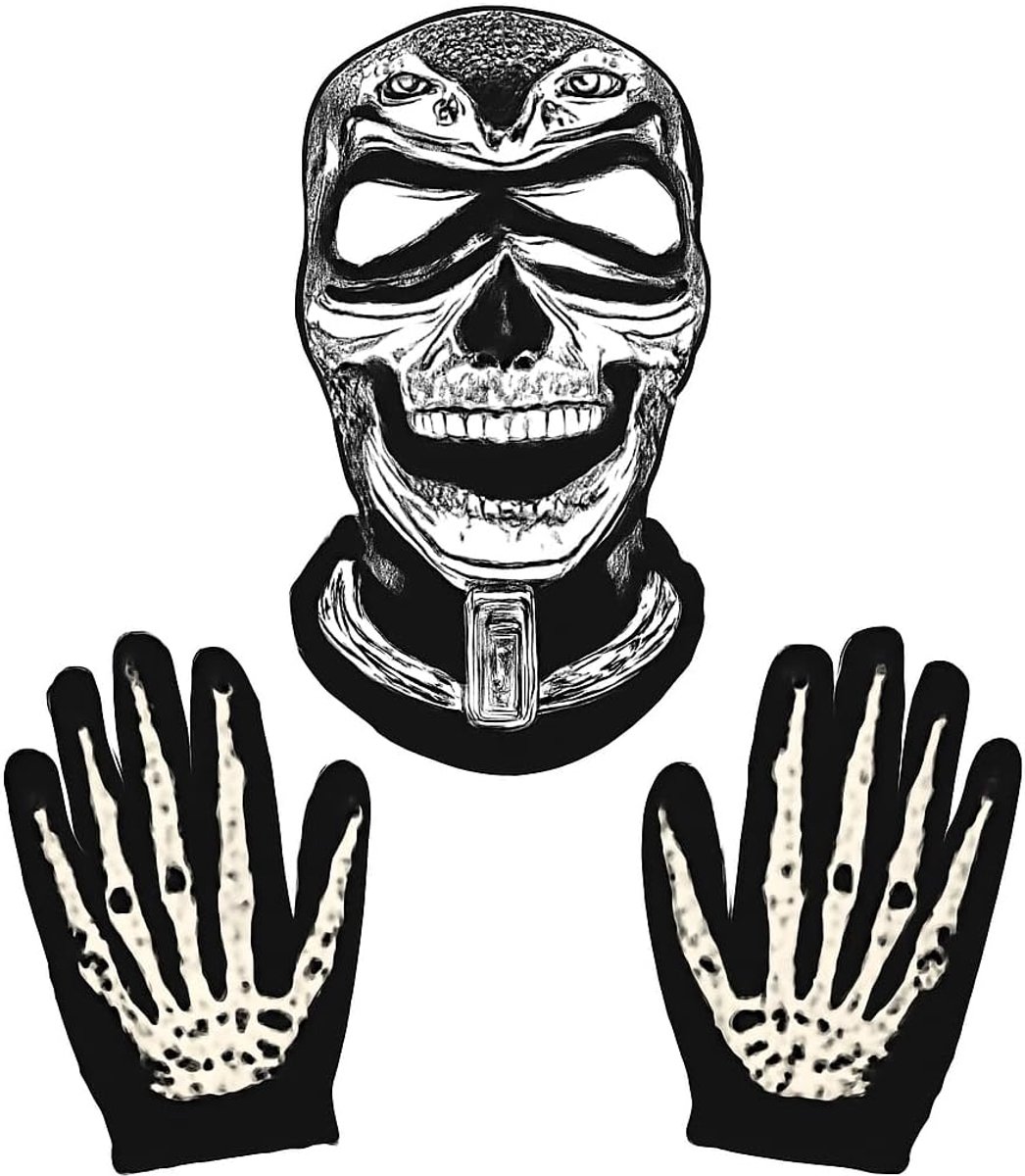 Spook Masker Call of Duty Masker Full Face Bike Skateboard Ski Cosplay Kostuum One Size, Zwart, One Size,