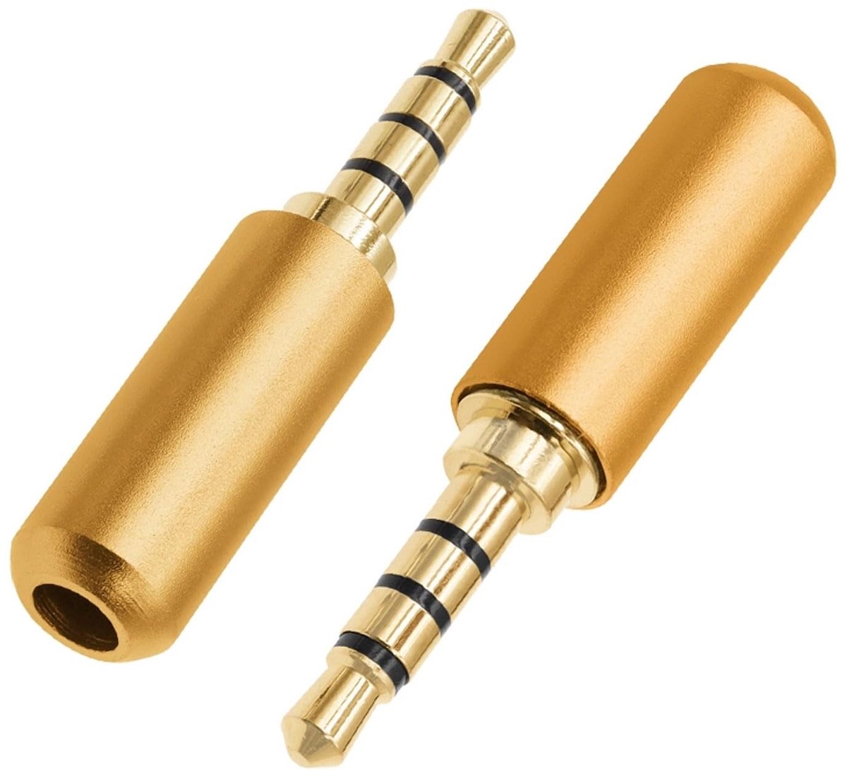 SolidKeus - 2 Stuks 3.5 mm Jack Plug voor Audio Verbindingen