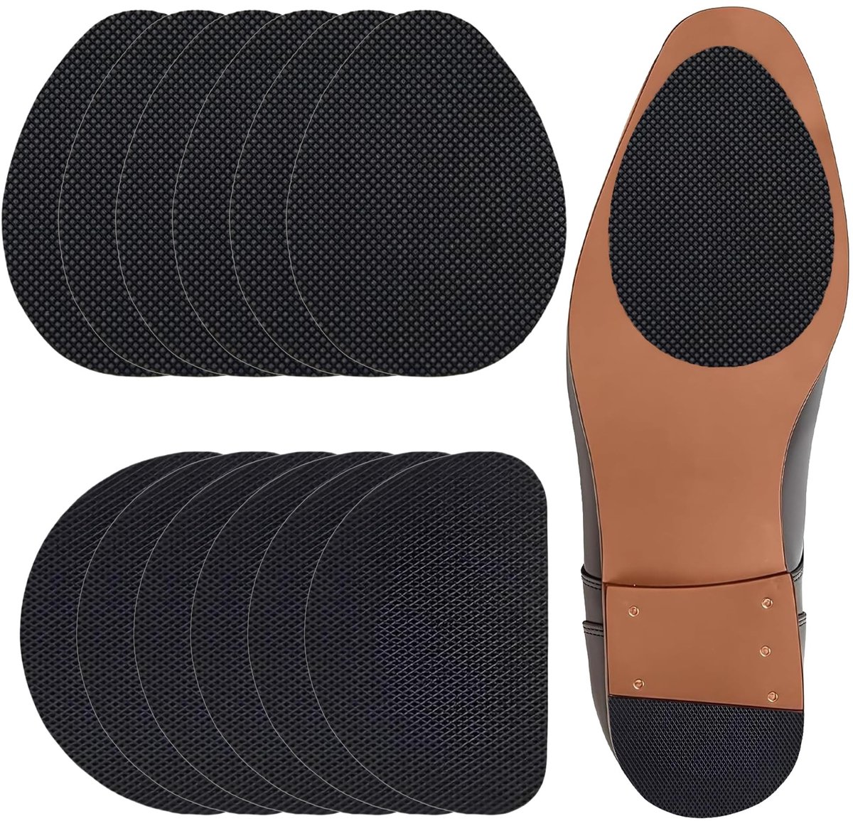 SolidKeus - 12 Stuks Zelfklevende Rubber Zolen voor Antislip Grip