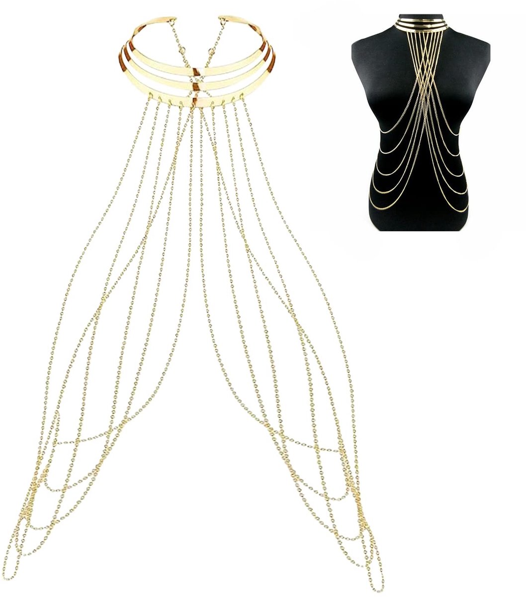 SolidKeus - Elegante Body Chain met Kwasten voor Vrouwen