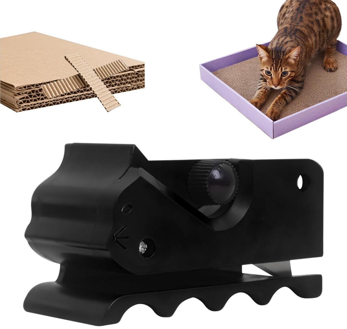 SolidKeus - Karton Cutter voor Katten met Ergonomisch Ontwerp