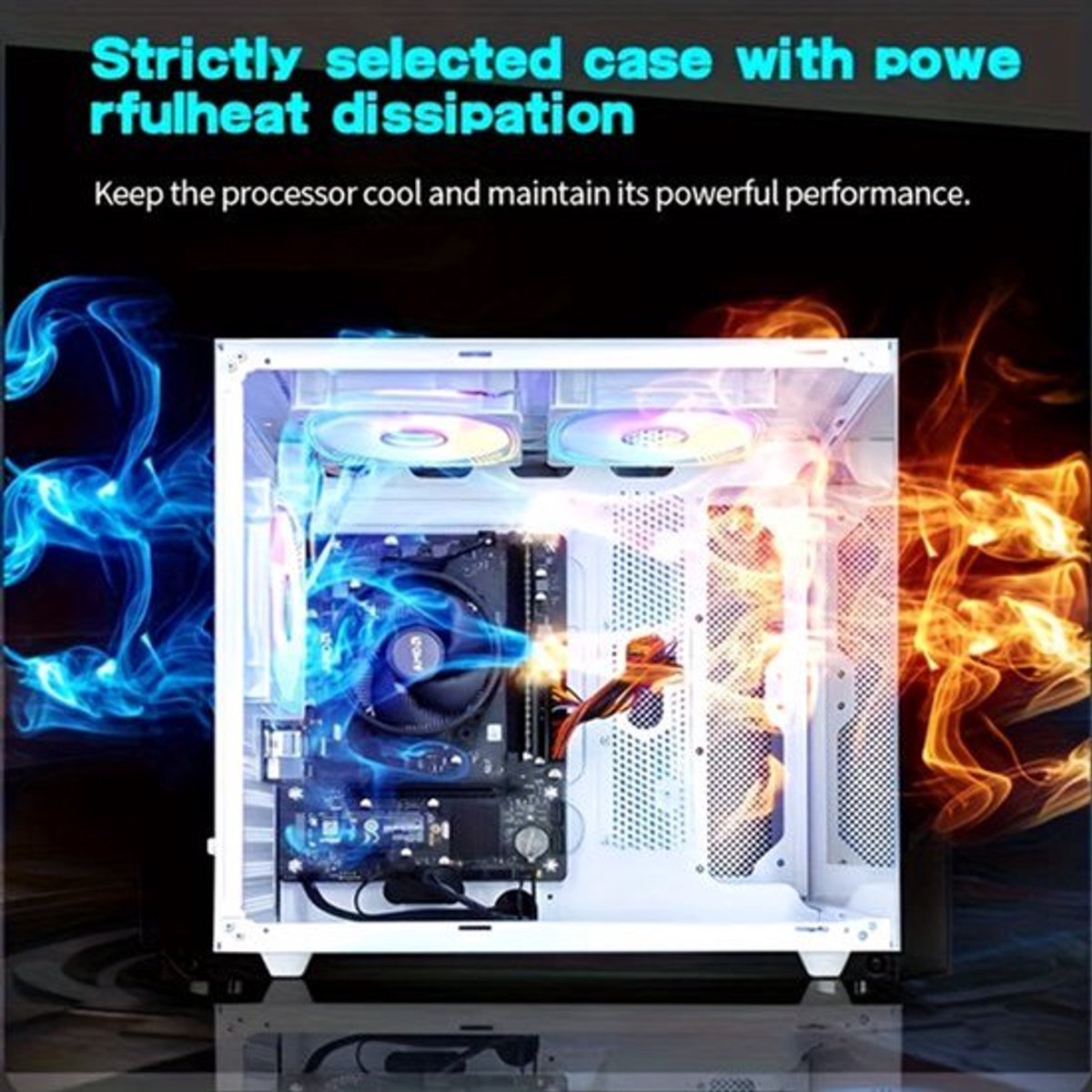 Gaming PC – Highperformance Pc – Gaming Computer – Compact Desktop – Moderne Desktop – AMD Ryzen 5 5600GT Processor – 16GB DDR4 RAM & 1000GB NVMe SSD