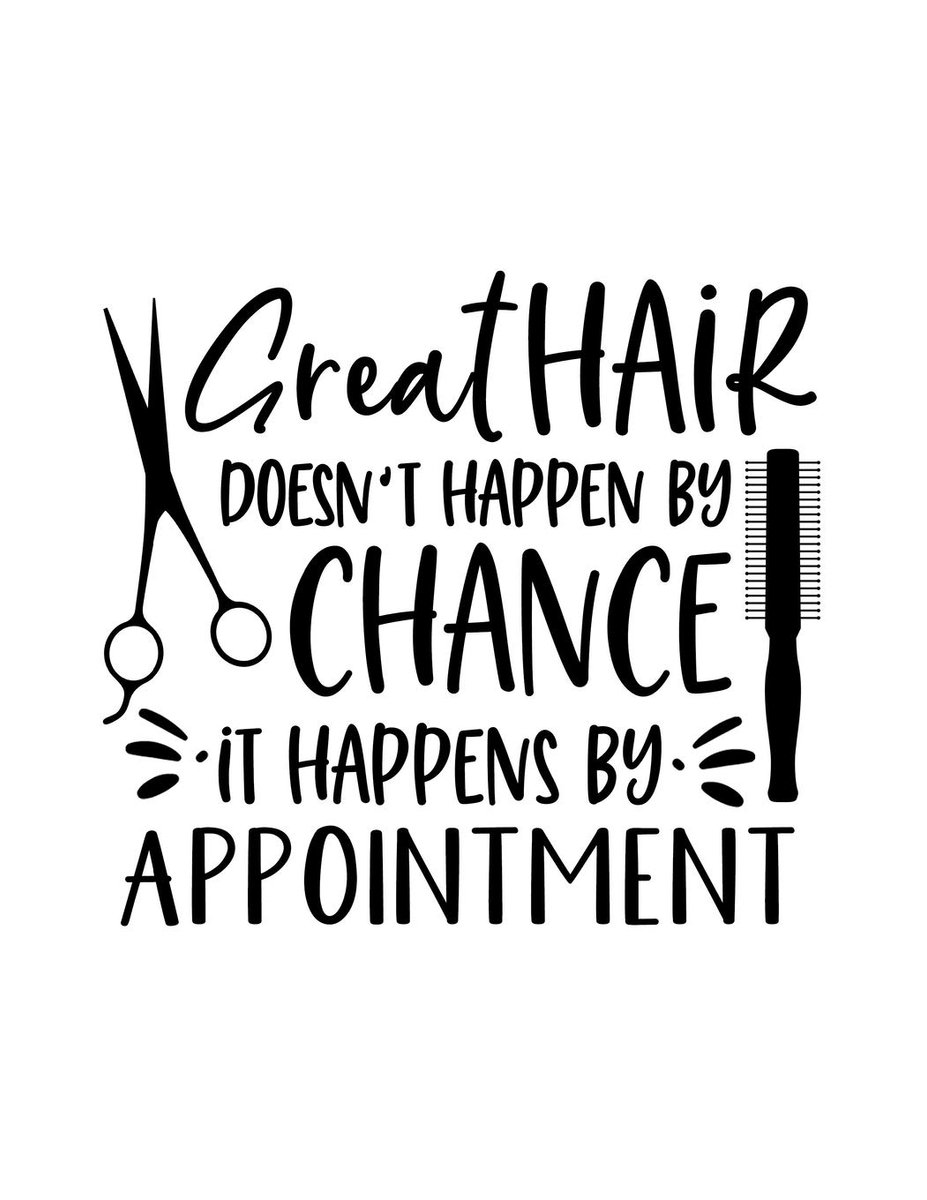 Hair Doesn't Happen By Chance It Happens By Appointment: Undated Schedule Organizer Book for Hair Stylist or Salon with Weekly Layout Showing ... In 15 Minute Intervals for Scheduling Clients