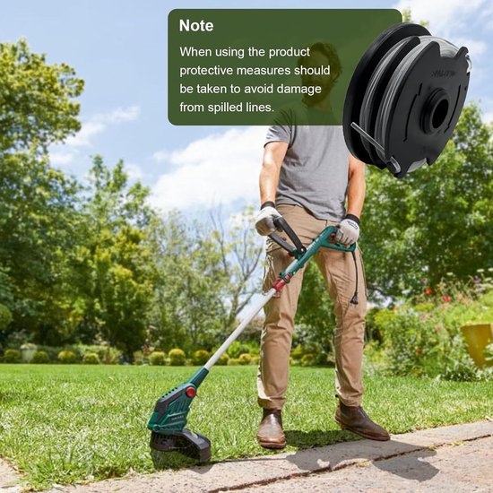 Spoelen voor LIDL Parkside, nylondraad vervangende spoel voor LIDL Parkside Trimmer grastrimmer PRT 550 A1, PRT 550 A2, PRT 550 A3, PRT 550 A5, PRTA 20-Li B2, PRTA 20-Li C3 (6 — afbeelding 2
