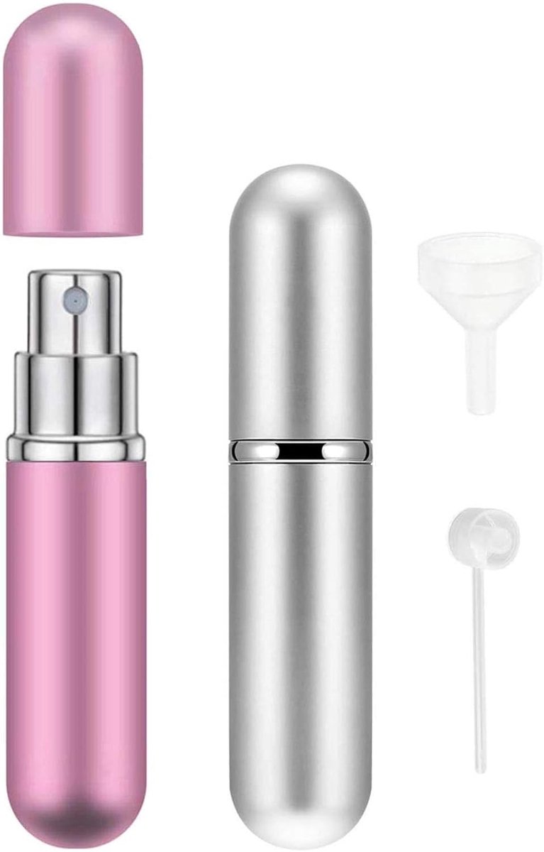 Mini Parfum Verstuiver Flessen - Navulbare Fijne Mist Spray Flessen - Draagbare Reis Verstuiver Fles, 2 STUKS