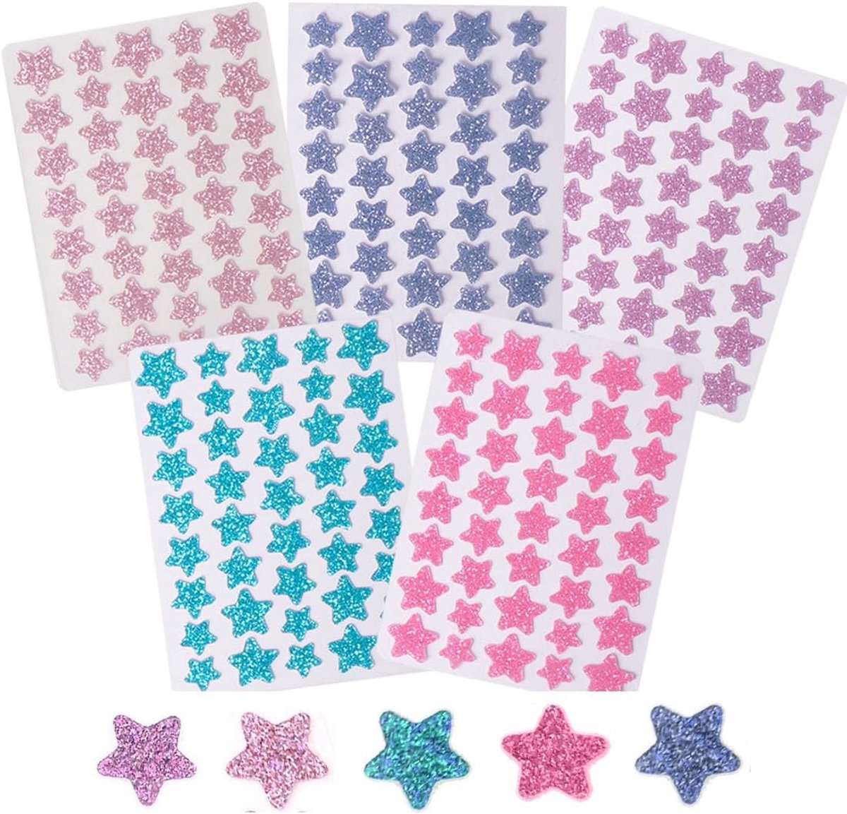 200 stuks korrels en acne, onzichtbare hydrocolloïde patch, natuurlijk, met salicylzuur en theeboomolie, voor dag en nacht, 2-in-1, waterdicht, ademend, hoge absorptie, 200 stuks