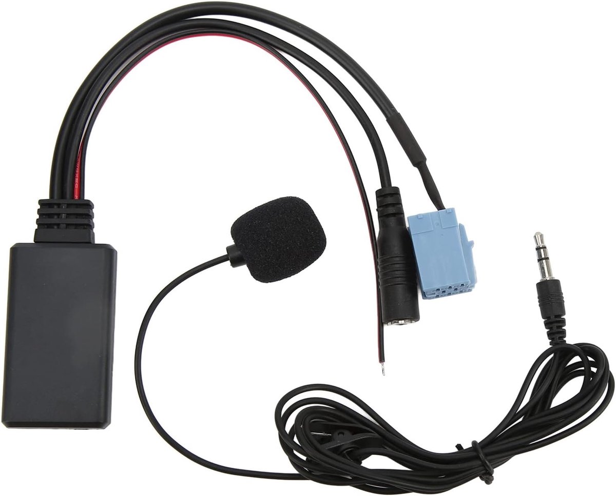 IN Kabel, 7 607 897 093, 3.5mm Jack ISO 8Pin Bluetooth5.0 AUX IN Kabel Handsfree Microfoon Vervanging voor voor Blaupunkt